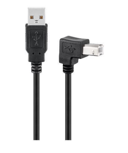 MicroConnect USB2.0 A-B 1.8m M-M, Black zdjęcie 1