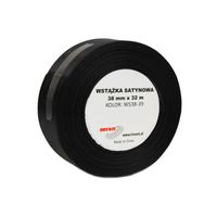 WSTĄŻKA SATYNOWA 38MM X 32M WS38-39 BREWIS CZARNA