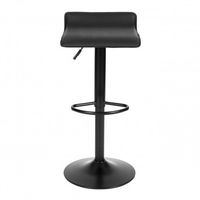 HOKER BAROWY MODERNHOME CZARNY OBRACANY WYSOKOŚĆ REGULOWANA