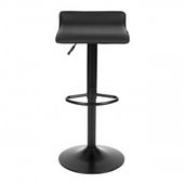 HOKER BAROWY MODERNHOME CZARNY OBRACANY WYSOKOŚĆ REGULOWANA