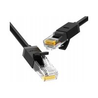 Kabel sieciowy UGREEN NW102 Ethernet RJ45, Cat.6, UTP, 10m (czarny)