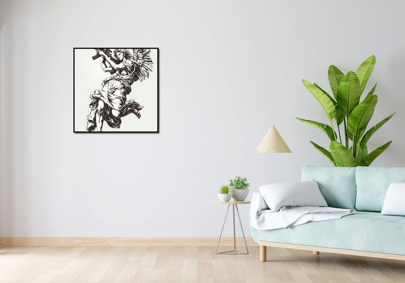 Plakat 70x70cm Anioł Wojny zdjęcie 4