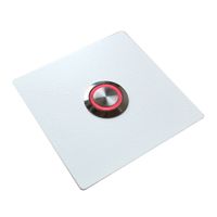 Przycisk dzwonka do domofonu wyjścia furtki bramy drzwi Stal LED biały