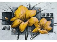 100 70CM OBRAZ PŁÓTNO MAKOWY DUET NR 3 PŁÓTNO RAMA