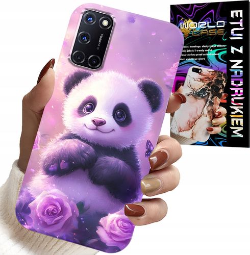 ETUI DO OPPO A52 - SŁODKA PANDA WZORY DLA DZIECI + SZKŁO na Arena.pl