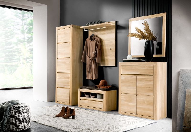 Ławeczka dębowa Milo bianco zdjęcie 5