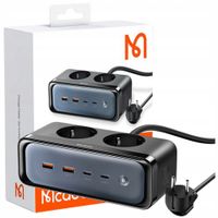 MCDODO Ładowarka Sieciowa GAN TYP C 6x USB-C 70W Czarna, Quick Charge