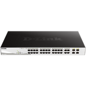 D-LINK 24 PoE 10/100/1000 Base-T port with 4 x 1000Base-T /SFP ports