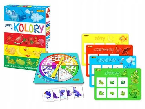 Gram W Kolory Gra Edukacyjna Dla 4 Latka Przedszkolaków 3+ Adamigo na Arena.pl