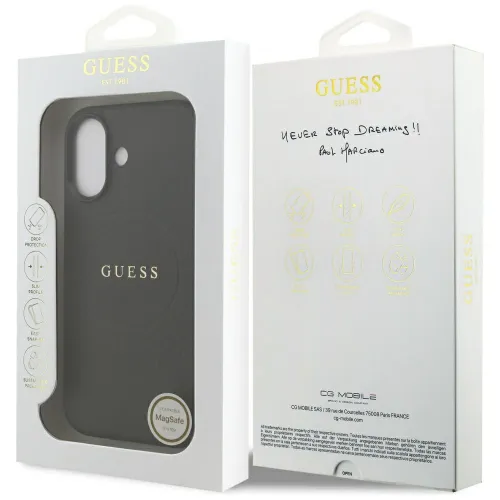 etui guess grained ring magsafe do iphone 17 - czarne na Arena.pl