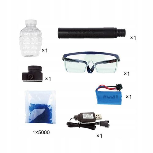 Pistolet Karabin Na Żelowe Kulki DUŻY Zestaw Automatyczny Broń Automat na Arena.pl