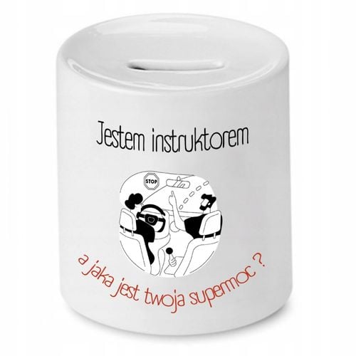 Dla Instruktora Skarbonka Jestem Instruktorem Z Nadrukiem Ze Zdjęciem na Arena.pl