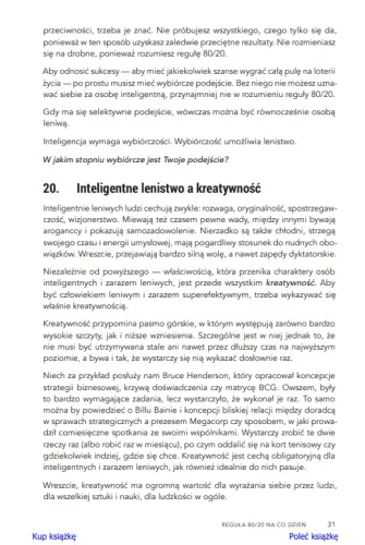 Reguła 80/20 na co dzień. Prosta droga do bogatszego i pełniejszego życia na Arena.pl