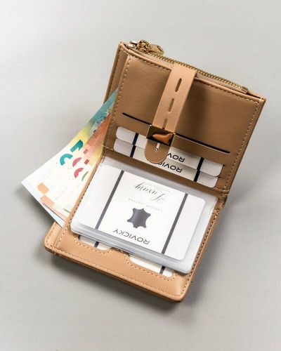 portfel damski ze skóry ekologicznej z wkładką na karty - 4u cavaldi na Arena.pl