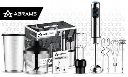 BLENDER RĘCZNY MIKSER WIELOFUNKCYJNY TRYB TURBO 1500 W OSTRZA TYTANOWE na Arena.pl