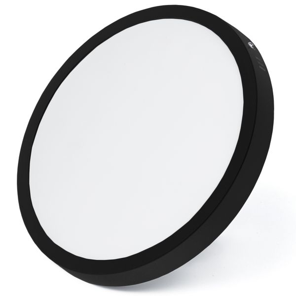 Plafon okrągły Interlook 28 x 2,7 cm czarny zdjęcie 1
