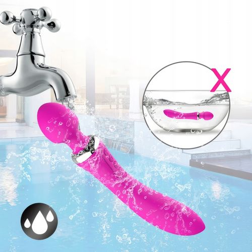 LUKSUSOWY WIBRATOR DAMSKI 2w1 PODGRZEWANY DO 45stC - USB DAWCA ORGAZMÓW na Arena.pl