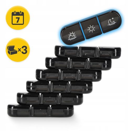 ORGANIZER NA LEKI KASETKA PUDEŁKO POJEMNIK 7 DNI TYGODNIA PORY DNIA na Arena.pl