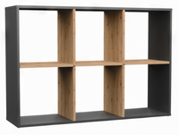 Regał Otwarty Do Pokoju Dziecka 110 cm Antracyt MELEKS II TS - 4 Kolory