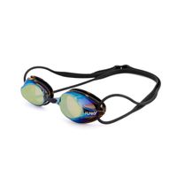 FUNKITA OKULARY FUNKY TRAINING MACHINE BLACK CRACKED GOLD MIRRORED