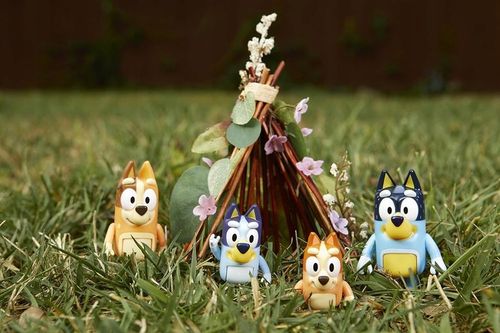 FIGURKI BLUEY Z RODZINĄ BLUE CAŁY ZESTAW 8 SZTUK BLUEY & FAMILY na Arena.pl