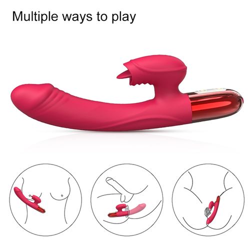Wibrator-Silicone Vibrator Usb, 10 Vibration Modes, Heating na Arena.pl