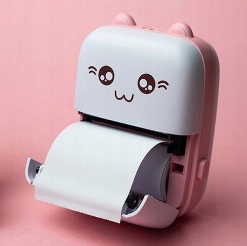 DZIECIĘCY RÓŻOWY SMARTWATCH Z GPS + RÓŻOWY DRUKUŚ - DRUKUJE BEZ TUSZU na Arena.pl