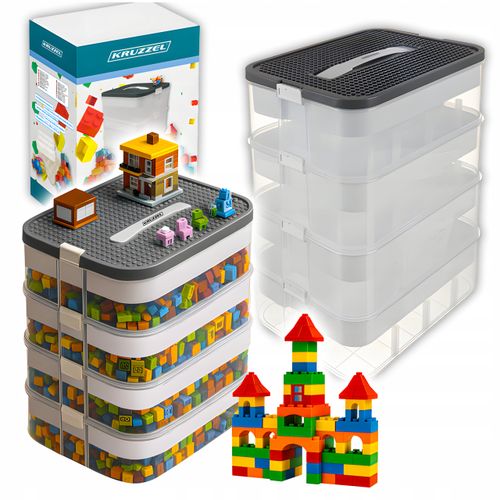 pudełko na klocki- 4 poziomy 29l kruzzel 25758 na Arena.pl