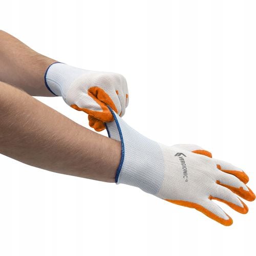 Rękawice robocze 5 par VERGIONIC nitrylowe rozmiar 8 na Arena.pl