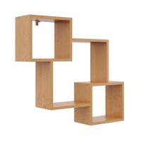 Półka ścienna, wisząca, regał, 78x18x71 cm, olcha, mat | TYLETEGOTU