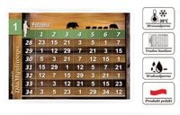 Karty stanowiskowe - karnety - las zimowy - do 34 myśliwych na polowanie zb