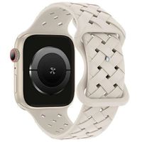 beline pasek apple watch silicone woven38/40/41mm beżowy /starlight box