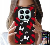 ETUI DO XIAOMI NOTE 14 PRO+ 5G - KOKARDKI CZERWONO BIAŁE MYSZKA, WZORY