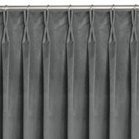 Zasłona VILA velvetowa na flexach 530x270 grafitowa wzór 2 Homede