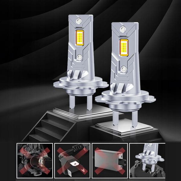 ŻARÓWKI LED H7 RETROFITY 1 do 1 5500K SUPER WHITE zdjęcie 3