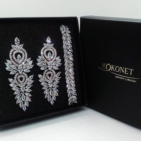 Komplet ślubny GLORY silver + BERTA  silver zdjęcie 1