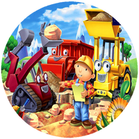 Opłatek na tort Bob Budowniczy