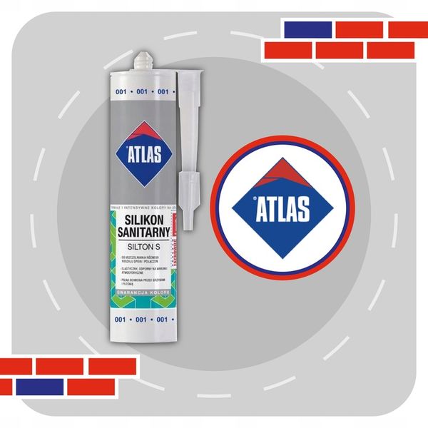 ATLAS SILIKON SANITARNY BIAŁY 280ml zdjęcie 4