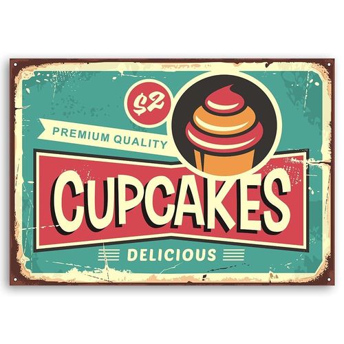 Deco Panel, Retro - babeczka 90x60 na Arena.pl