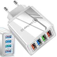 Ładowarka sieciowa 4x USB Quick Charge 3.0 biała 3,1A
