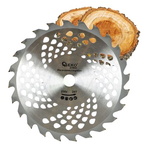 PIŁA TARCZA WIDIOWA DO CIĘCIA DREWNA 230x22 24 ZĘBY TNĄCE GEKO G78060 na Arena.pl