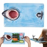 TALERZ CERAMICZNY REKINOWY KREATYWNY PROSTOKĄTNY DO DESERÓW SUSHI PRZEKĄSEK