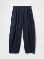 GAP Mid Rise Linen-Blend Easy Barrel Pants roz.L