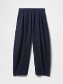 GAP Mid Rise Linen-Blend Easy Barrel Pants roz.L