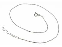 Elegancka srebrna bransoletka na nogę kostka wenecka srebro 925 FL139BN