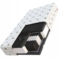 Materac sprężynowy NASĄCZONY ALOESEM 90 x 200 x 23cm H3, H4 MASUJĄCY PROFIL