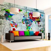 Fototapeta - Mapa - Graffiti 250x175