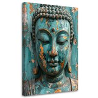 Obraz do salonu sypialni biura, Turkusowy Budda Medytacja Zen Spa