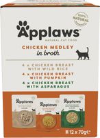 applaws® cat tin multipack chicken collection in broth 12x70 g