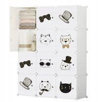 SZAFA MODUŁOWA DUŻA REGAŁ GARDEROBA DLA DZIECI